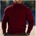 Vertikalt randig tröja med hög hals - STILUNASHOP