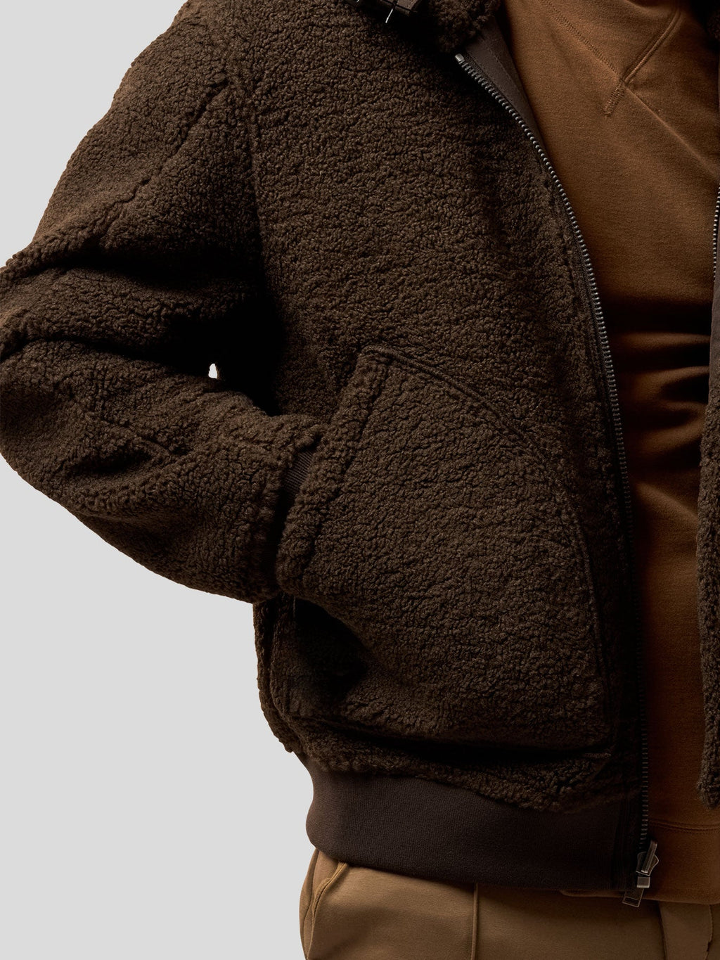 Dam Vändbar Jacka Grå Storlek M Fuskpäls 4