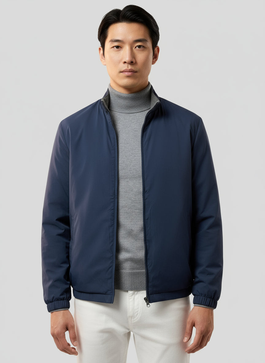 Herr Vändbar Jacka Grå Storlek L Polyester Nylon 0