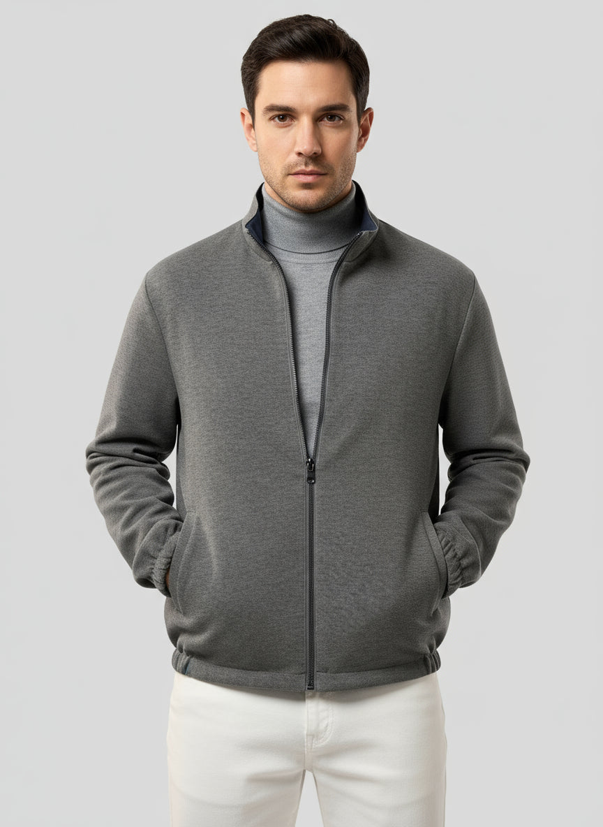 Herr Vändbar Jacka Grå Storlek L Polyester Nylon 1