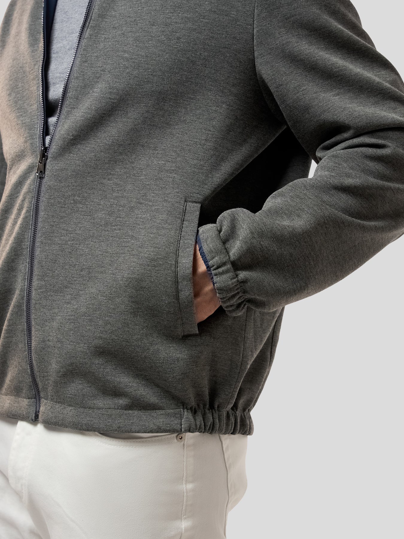 Herr Vändbar Jacka Grå Storlek L Polyester Nylon 4