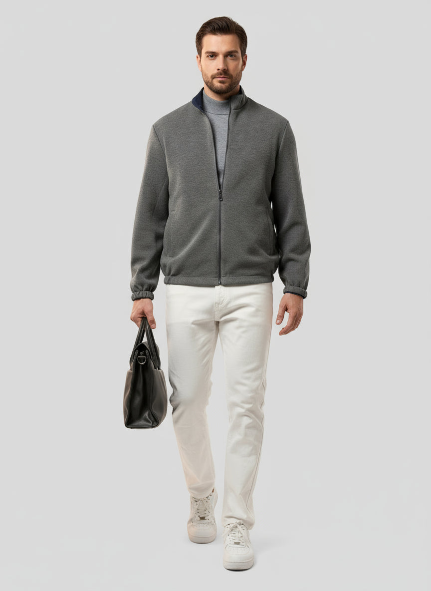 Herr Vändbar Jacka Grå Storlek L Polyester Nylon 5