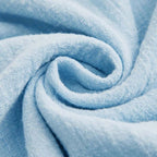 Avslappnad Oregelbunden Blus i Bomull och Polyester – Halvlång Ärmar och V - Ringning - STILUNA