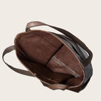 Axelväska Oljevaxläder Stor Kapacitet Modernt Nytt Stort Tote Bag Retro Mjuk Läder Överdimensionerad Shopping Handväska - STILUNA