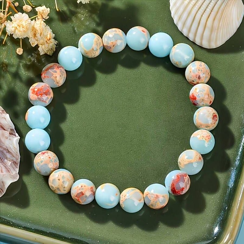 Bohemiskt Armband med Naturstenar och Justerbar Längd – 18 cm - STILUNA