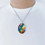 Bohemiskt Hänge Halsband i Legering – 50 cm Långt Smycke - STILUNA