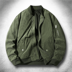 Bomberjacka i Corduroy med Premium Metall Detaljer – Mjuk och Klassisk Design för Tidlös Stil - STILUNA