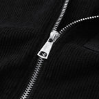 Bomberjacka i Corduroy med Premium Metall Detaljer – Mjuk och Klassisk Design för Tidlös Stil - STILUNA