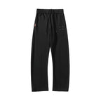 Bredbenade Sweatpants med Justerbar Dragsko – Bekväm Polyesterblandning - STILUNA