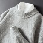 Cashmere Tröja Dam med Crewneck och Långa Ärmar – Elegant och Mjuk Cashmere - Blandning - STILUNA
