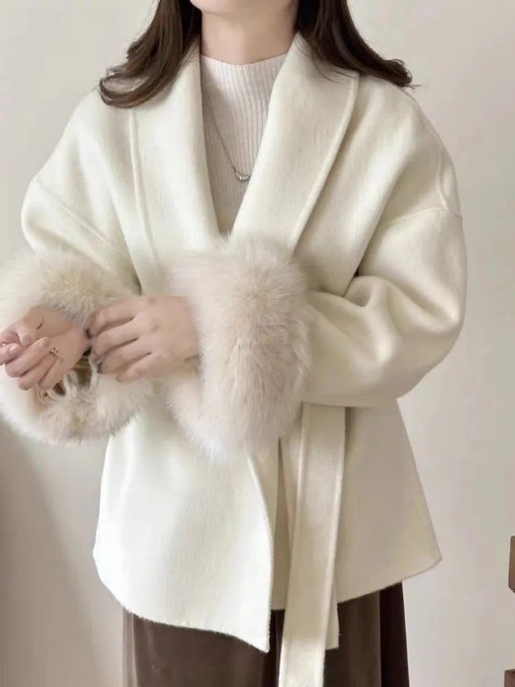 Dam Kappa Cashmere Ull Vinterkappa - STILUNA