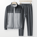 Davidson Sweatsuit med Argyle - mönster och Justerbar Midja - STILUNA