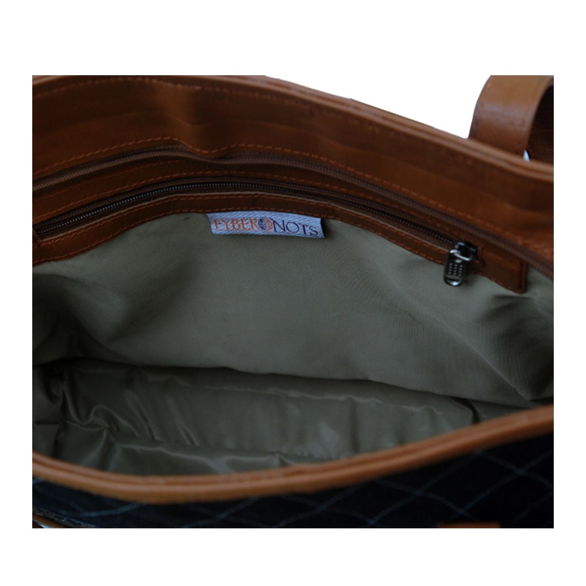 Denim Kilim Läder Svart Sittsäck - STILUNA