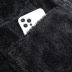 Denimjacka med Fuskpälsfoder och Huva – Klassisk Stil för Kalla Dagar - STILUNA