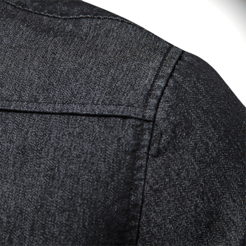 Denimskjorta i Hållbart Material med Western - inspirerad Design – Modern och Avslappnad Stil - STILUNA