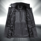 Elegant Herrkappa i Cashmere och Ull med Avtagbar Krage och Bib - STILUNA