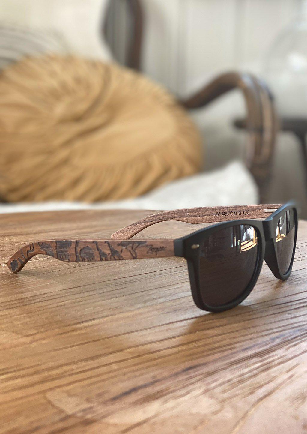 Eyewood | Engraved wooden sunglasses - Safari - STILUNA