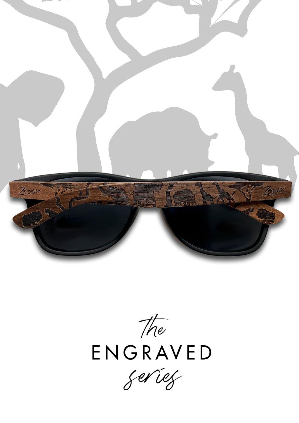 Eyewood | Engraved wooden sunglasses - Safari - STILUNA