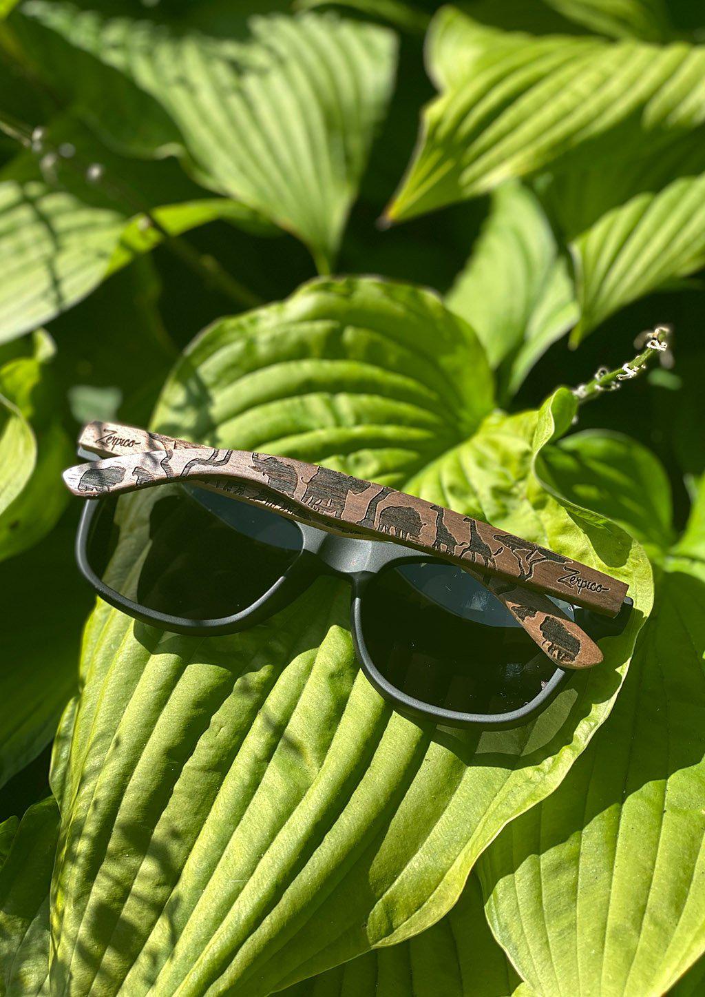 Eyewood | Engraved wooden sunglasses - Safari - STILUNA