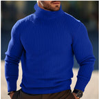 Vertikalt randig tröja med hög hals - STILUNASHOP