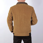 Herr Bomberjacka Corduroy Grön Storlek M Sherpa Foder - STILUNA