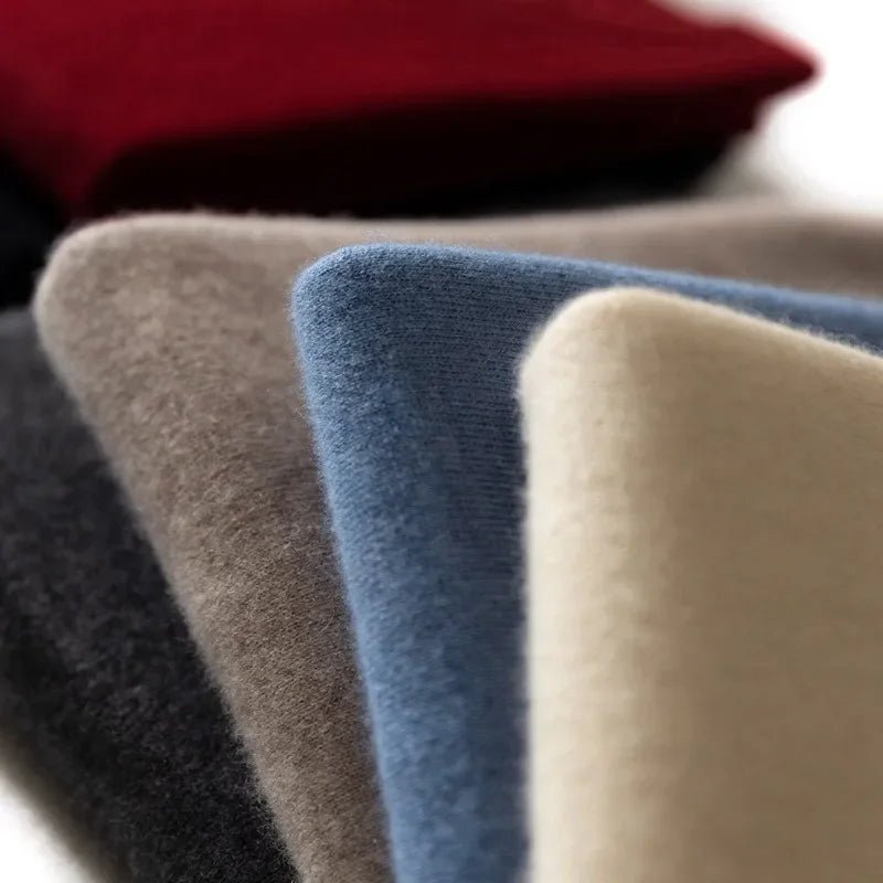 Herrpullover Kashmir V - hals Slim Fit - STILUNA