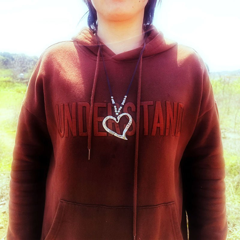 Hjärthänge Halsband i Legering – Justerbar Längd 81,5 cm - STILUNA