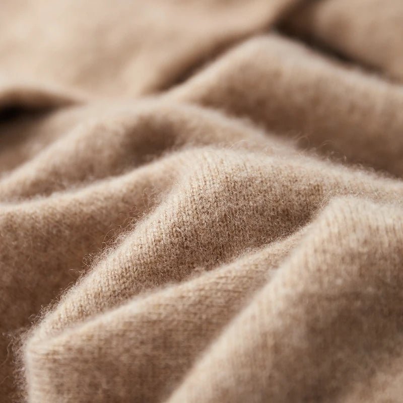 Hoodie i 100% Merinoull för Män – Mjuk och Varm Tröja för Höst och Vinter, Hög Krage, Flera Storlekar - STILUNA