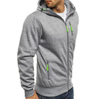 Jacquard Hoodie – Mjuk Fleece - Hoodie för Herr i Modern Pullover - Stil - STILUNA