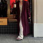 Kvinnors Kappa Ullblandning Dubbelbröstad Skräddarsydd - STILUNA