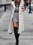 Kvinnors Överrock Beige Storlek M Syntetisk Fleece - STILUNA