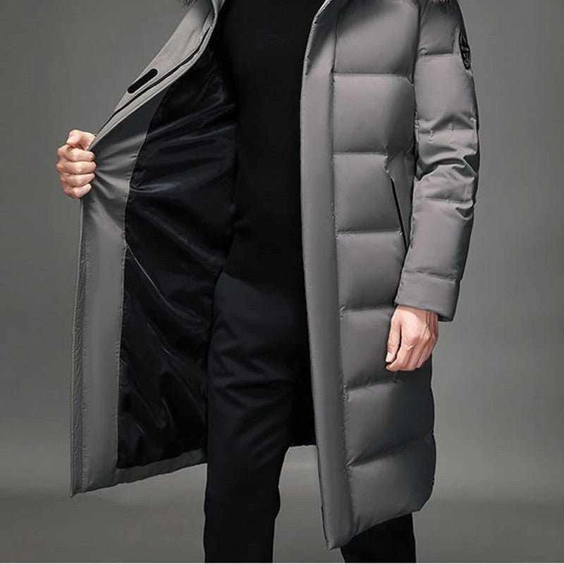 Lång Dunparka med Huva – Vattentålig och Värmande Isolering - STILUNA