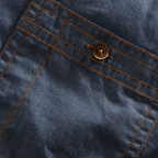 Långärmad Skjorta i 100% Bomull med Bröstfickor och Rundad Söm - STILUNA