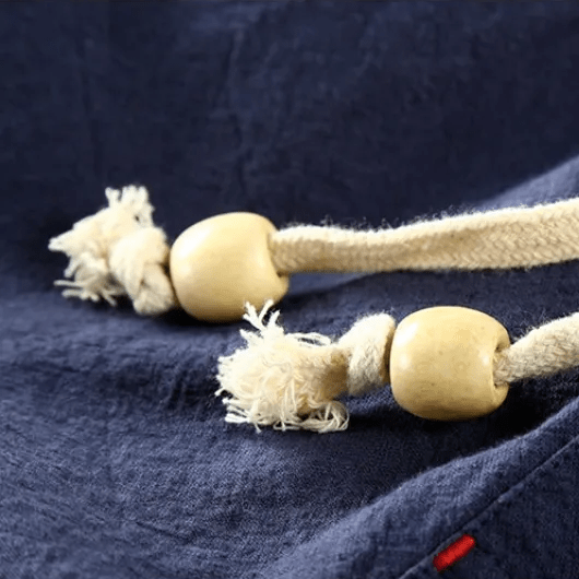 Lätta Bomulls - Linbyxor med Elastisk Midja och Sidofickor – Perfekta för Varmt Väder - STILUNA