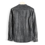 Linne - och bomullsskjorta med krinklad finish – Lätt och andningsbar - STILUNA