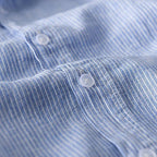 Linneskjorta Herr med Huva i Andningsbart Material – Avslappnad och Lätt Skjorta i Linne för Varmt Väder - STILUNA