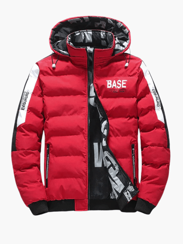 Mäns Pufferjacka Svart Storlek M Vattenbeständig Isolerad Quiltad - STILUNA