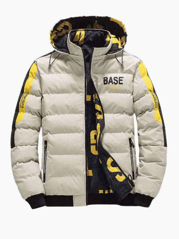 Mäns Pufferjacka Svart Storlek M Vattenbeständig Isolerad Quiltad - STILUNA