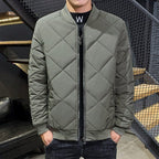 Mäns Quiltad Jacka Svart Storlek M Fleece - STILUNA