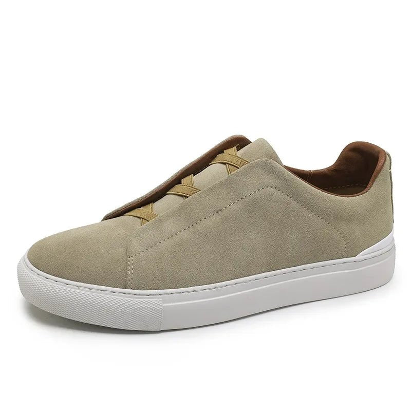 Mäns Sneakers Läder Andningsbar - STILUNA