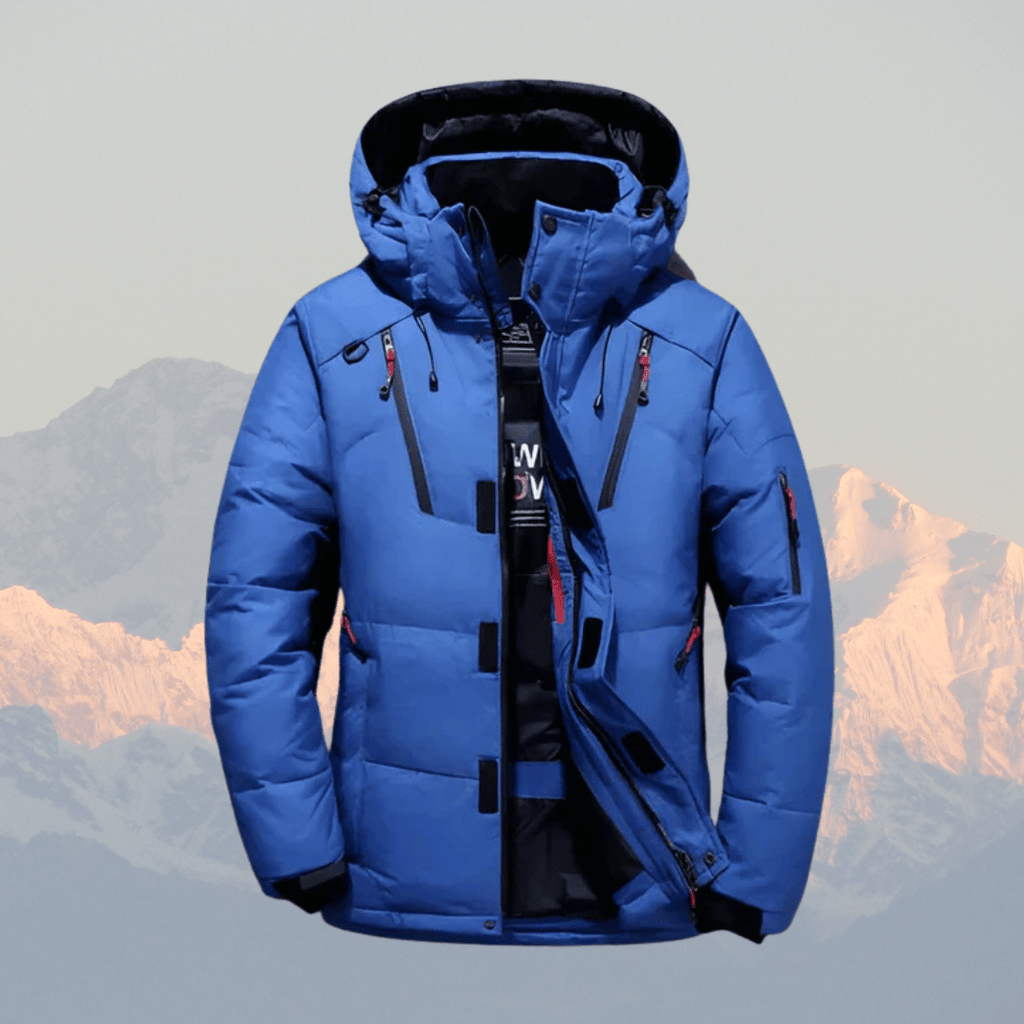 Mäns Vinterjacka Puffer Svart Storlek M Polyester - STILUNA