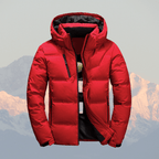 Mäns Vinterjacka Puffer Svart Storlek M Polyester - STILUNA