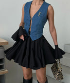 Mini Kjol med Hög Midja: Upplev Sexig och Söt Stil för Moderna Kvinnor - STILUNA