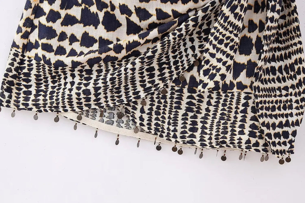 Mini Sarong Kjol: Upplev Elegans och Komfort för Avslappnade Sommarstunder - STILUNA