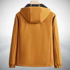 Mjuk Softshell Jacka med Vattentålig Stretch och Justerbar Huva – Andningsbar och Vindtålig, Skräddarsydd Passform, Flera Färger och Storlekar - STILUNA