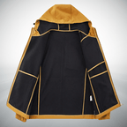 Mjuk Softshell Jacka med Vattentålig Stretch och Justerbar Huva – Andningsbar och Vindtålig, Skräddarsydd Passform, Flera Färger och Storlekar - STILUNA