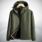 Mjuk Softshell Jacka med Vattentålig Stretch och Justerbar Huva – Andningsbar och Vindtålig, Skräddarsydd Passform, Flera Färger och Storlekar - STILUNA