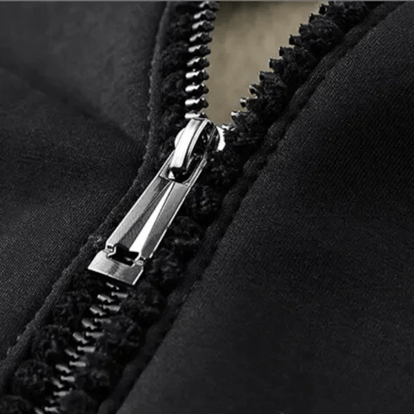 Mjuk Tvådelad Träningsdräkt i Bomull med Fuskpälsfoder för Vinterbruk - STILUNA