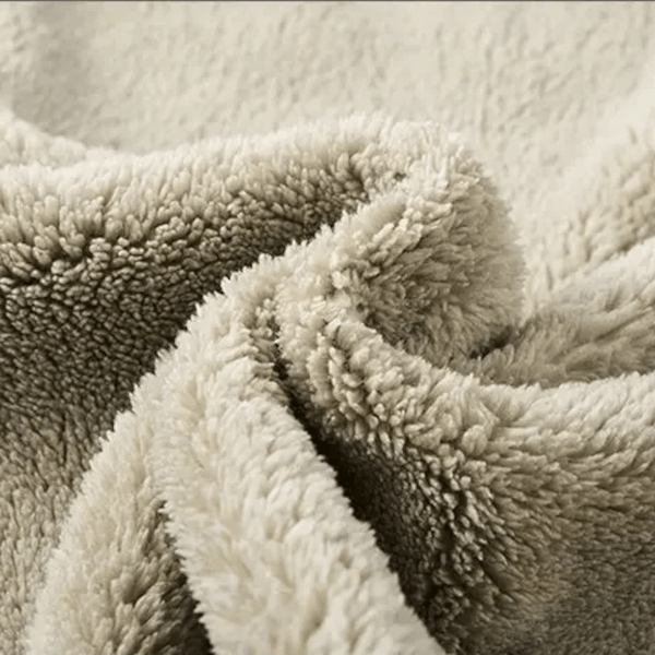 Mjuk Tvådelad Träningsdräkt i Bomull med Fuskpälsfoder för Vinterbruk - STILUNA