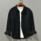 Monterrey Skjorta i 100% Gaze Bomull med Spridd Krage – Lätt och Avslappnad Passform för Vår och Sommar - STILUNA